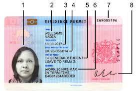 Biometric Residence Permit Card